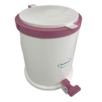 lixeria com pedal 13L - rosa