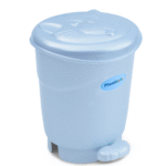 lixeira baby 8 litros - azul perolado