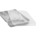 organizador de talheres com tampa premium - branco