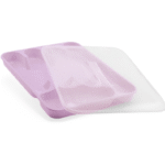 organizador de talheres com tampa premium - rosa encanto