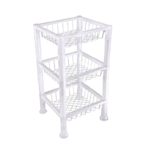 organizador-fruteira premium 3 andares - branco