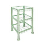 organizador-fruteira premium 3 andares - verde harmonia