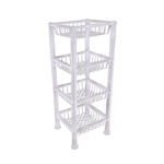 organizador-fruteira premium 4 andares - branco
