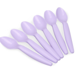 colher baby - lilás celeste - kit com 6