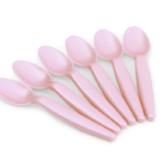 colher baby - rosa perolado