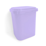 lixeira plastibaby 4,5 litros - lilás celeste