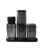 Kit Linha Banheiro Lux- 4 pecas Fume